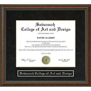 Savannah College of Art and Design (SCAD) Diploma Frame