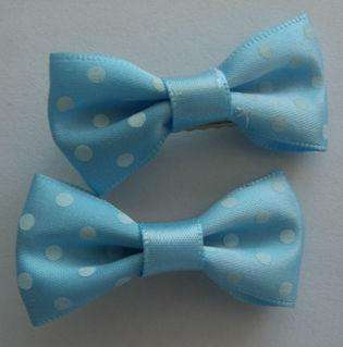 10 pairs of cute dot girls baby hair bow clip  