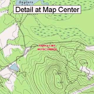  USGS Topographic Quadrangle Map   Saylors Lake, South 