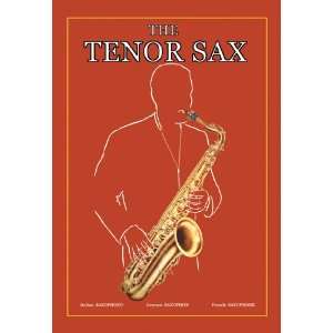  Tenor Sax 20X30 Paper with Black Frame
