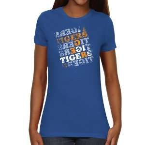  Savannah State Tigers Ladies Crossword Slim Fit T Shirt 