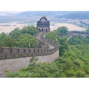  Wall of China Near Dandong, Bordering North Korea, Liaoning, China 