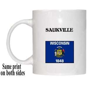  US State Flag   SAUKVILLE, Wisconsin (WI) Mug Everything 