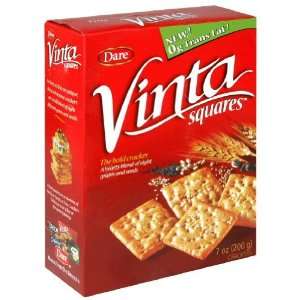  Dare, Cracker Vinta Squares, 7 OZ (Pack of 12) Health 