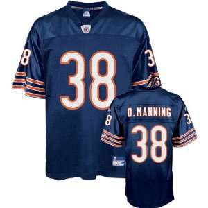  Danieal Manning Navy Reebok NFL Replica Chicago Bears 