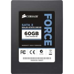 60 GB Internal Solid State Drive. 60GB FORCE SERIES 3 SSD SATA III 6GB 