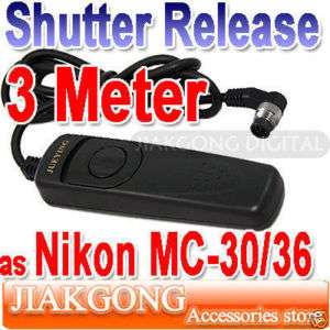 3M Shutter Release NIKON D700 D400 D300s D200 D3X MC 36  