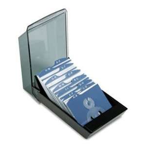  Rolodex 67208   Covered Tray Business Card File Holds 200 