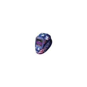 White And Blue JetStar 40Vi Fixed Front Welding Helmet With 90mm X 
