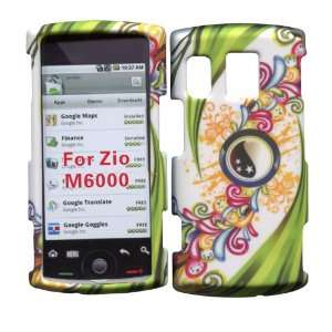  Green Leaves Sanyo Zio by Kyocera M6000 Cricket Case Cover 