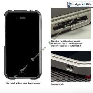   Element Non Vapor Aluminium Bumper Case For Apple Iphone 4 4S  