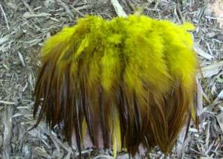 50+ OLIVE ~ CHINESE ROOSTER SADDLE HACKLE FEATHERS 6 7  