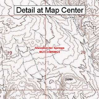 USGS Topographic Quadrangle Map   Sheepherder Springs, Colorado 