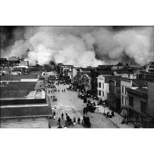  San Francisco Earthquake Fire of 1906   24x36 Poster 