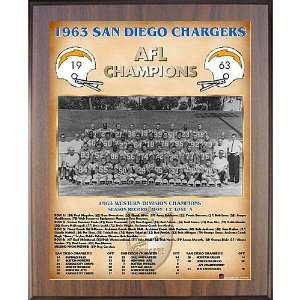 Healy San Diego Chargers 1963 Afl Champions 11X13 Team Picture Plaque 
