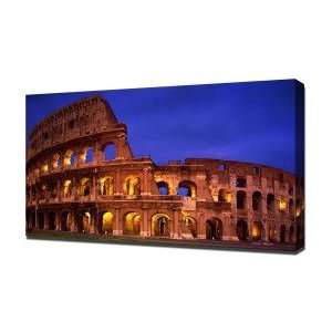  The Colosseum Rome   Canvas Art   Framed Size 24x36 
