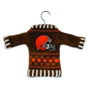  Cleveland Browns Knit Sweater Ornament (Set of 3) Sports 