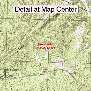  USGS Topographic Quadrangle Map   Dawsonville, Georgia 