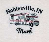 Personalized RV Camper Motor Home Camping POLO Sports T SHIRT  