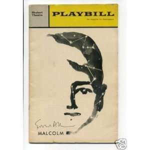  Edward Albee Malcolm Signed Rare Opening Night Playbill 