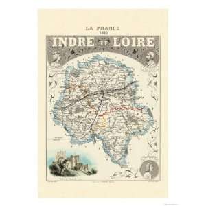  Indre Et Loire Giclee Poster Print by Alexandre Vuillemin 