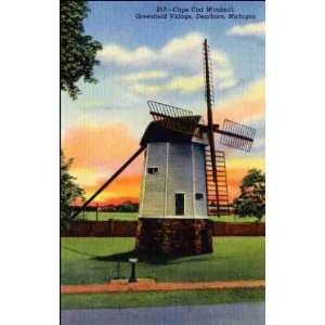  Reprint Dearborn MI   Cape Cop Windmill, Greenfield 
