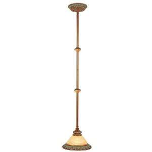  Salerno Mini Pendant in Crackled Bronze with Optional 