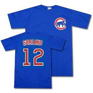  Chicago Cubs Alfonso Soriano Name and Number T Shirt 