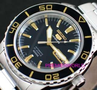 100 % authentic and brand new seiko 5 sports automatic black 100m 