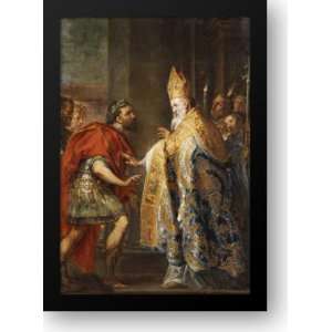  Emporer Theodosius Before Saint Ambrose 27x34 Framed Art 