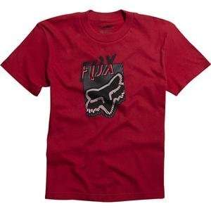    Fox Racing Youth Only Dedicate T Shirt   Medium/Red Automotive