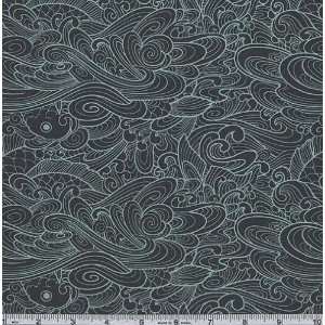   Neptune Caspian Deep Sea Fabric By The Yard Arts, Crafts & Sewing
