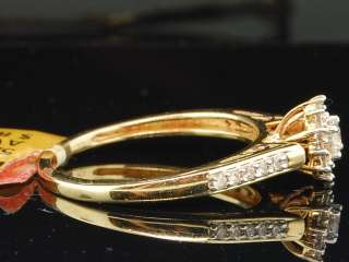   GOLD 0.25 CT ROUND DIAMOND ENGAGEMENT RING BRIDAL WEDDING BAND  