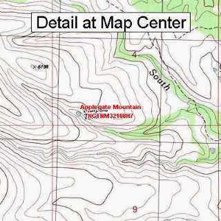  USGS Topographic Quadrangle Map   Applegate Mountain, New 