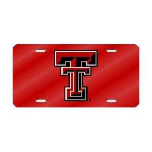  Texas Tech Red Raiders Red Laser Cut License Plate Sports 