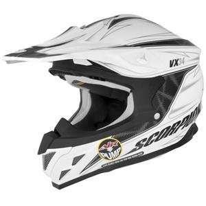  Scorpion VX 34 Spike Helmet   Large/White Automotive