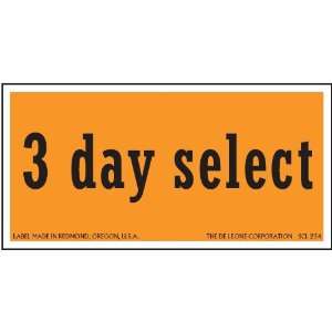  3 Day Select Coated Paper Label, 4 x 2