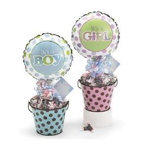  Its A New Baby Gift Basket  Boy (Includes Balloon, Tin 