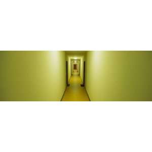 Empty Corridor of a Building, Baden Wurttemberg, Germany Premium 