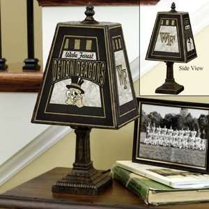 Memory Company Wake Forest Demon Deacons Art Glass Lamp  