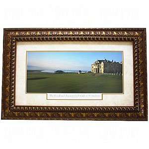 Classic Golf Images Framed Artwork Bronze Gold/Opaque Marble Mat 38x24 