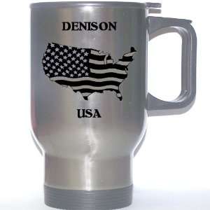  US Flag   Denison, Texas (TX) Stainless Steel Mug 