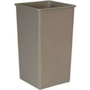 RUBBERMAID COMMERCIAL PRODUCTS Waste Receptacle Base, Rigid, Gray 