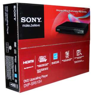 NEW Sony DVP SR510H 1080p/720p/1080i Upscaling DVD Video Player HDMI 