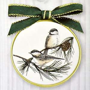  Barlow Designs Classic Ornaments   Chickadees