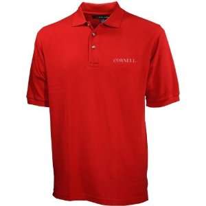  Cornell Big Red Carnelian Red Pique Polo Sports 