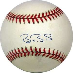 Barry Bonds Autographed Baseball   Autographed Baseballs  