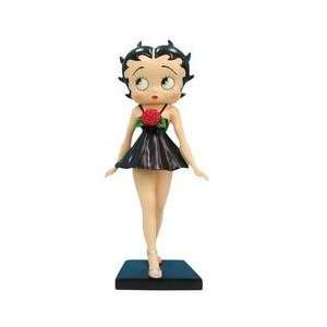  Betty Boop black dress with rose figurine retired
