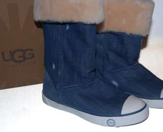 UGG Ladies W Delaine Blue Denim Boots 7.5 NEW NIB  
