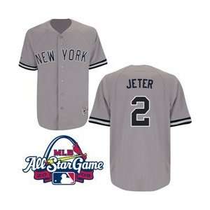 New York Yankees Replica Derek Jeter Road Jersey w/2009 All Star Patch 